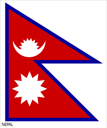 Nationl flag of Nepal
